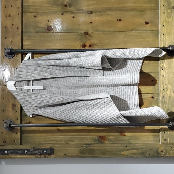 NEW NWT CASLON GREY HEATHER KNIT SLEEVELESS CARDIGAN SWEATER VEST OSFA - Picture 1 of 10